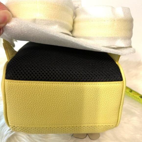 Furla Frida Yellow Leather Floral Appliqué Mini Backpack New with tag - Picture 7 of 11